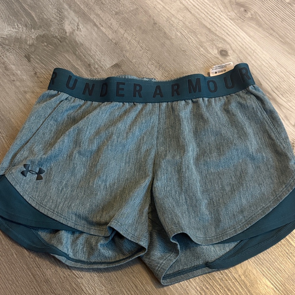 Under Armour Women's Teal Blue Performance Shorts
